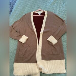 Elegant color block Cardigan